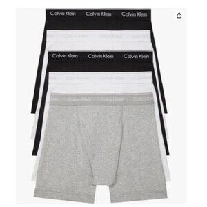 Calvin Klein Men's Cotton Stretch Boxer Brief 5-Pack 2XL White Black Gray